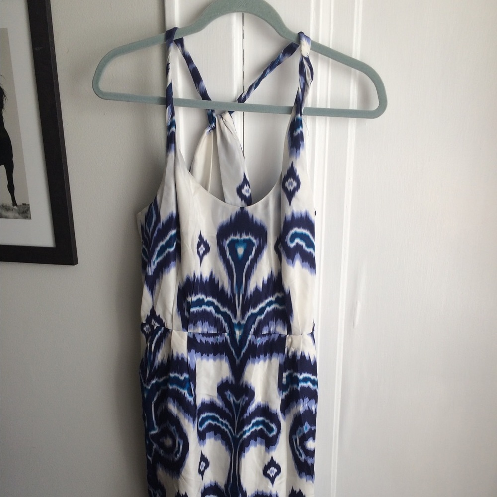Silk Banana Republic ikat dress